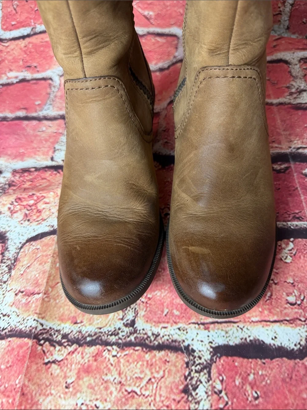 Teva De La Vina Tall Boots Women’s Size 7 Brown Leather Waterproof Riding Boots